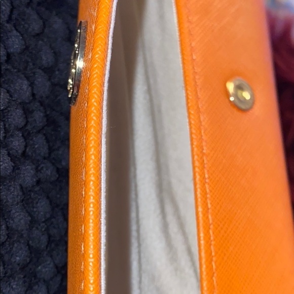 Tory Burch orange logo  glasses case - Picture 9 of 9
